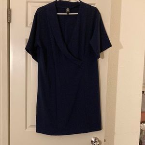 Bobeau dark blue work dress